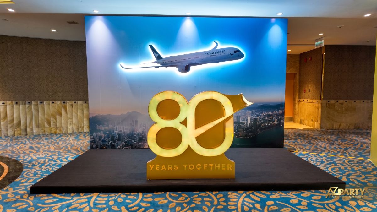 Booth Check-In Cathay Pacific Airlines Sự Kiện 80 Năm Gắn Kết